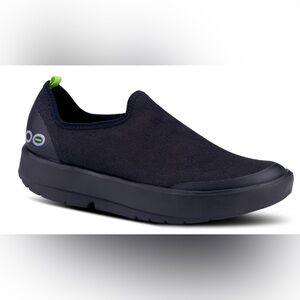 Preowned Women's Oofos Recovery OOMG EEZEE Low Built Shoe Loafer Black Sz 12